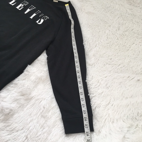 Levi’s Sweatshirt black Crewneck logo plus size basic - Picture 5 of 11